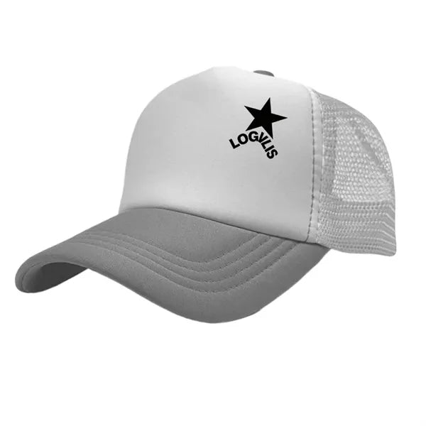 Sponge mesh color block baseball cap