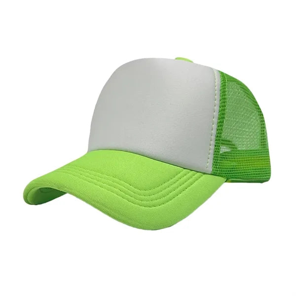 Sponge mesh color block baseball cap