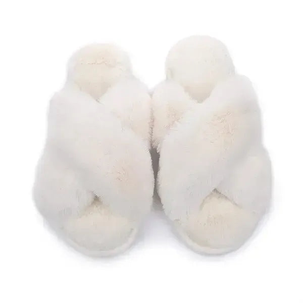 Cross Band Winter Slipper