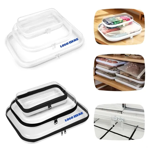 Clear Hard Shell Zipper Pouch