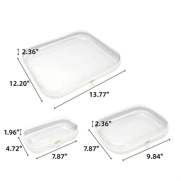 Clear Hard Shell Zipper Pouch