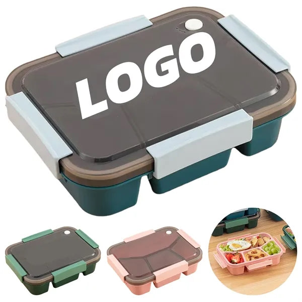 Logo Multi Compartment Lunch Box for Work Travel