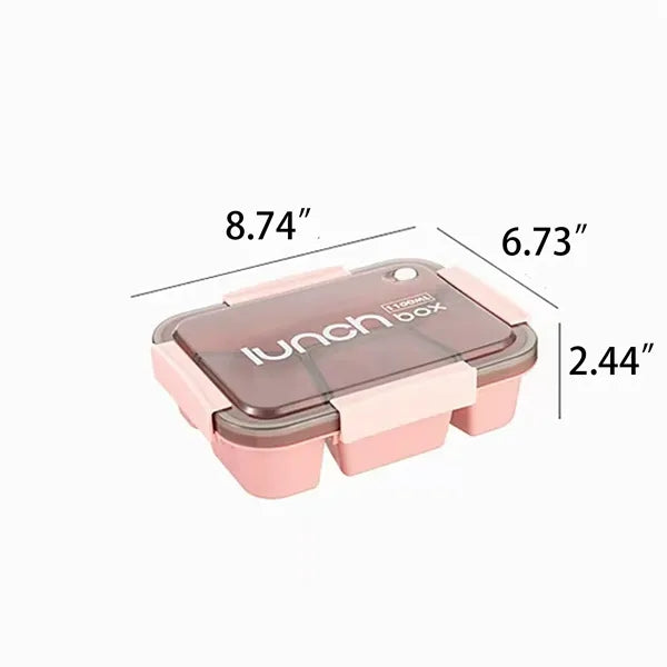 Logo Multi Compartment Lunch Box for Work Travel