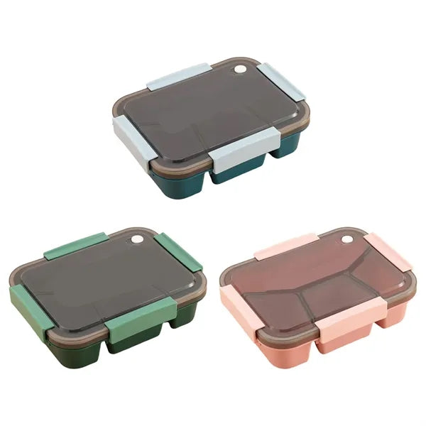 Logo Multi Compartment Lunch Box for Work Travel