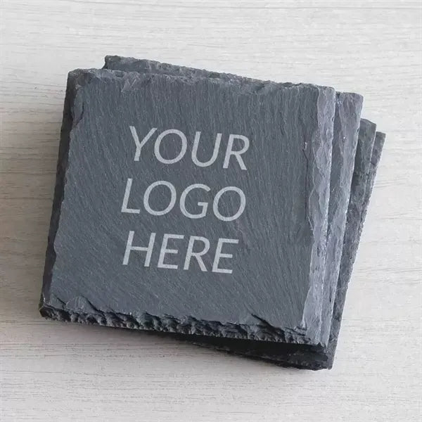 Natural Slate Table Coaster with Non-Slip EVA Back