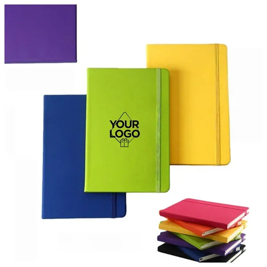 A5 Hardcover Notebook with Elastic Band 100 Sheets 200 Pages