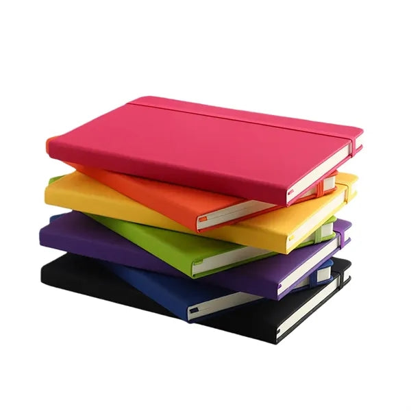 A5 Hardcover Notebook with Elastic Band 100 Sheets 200 Pages