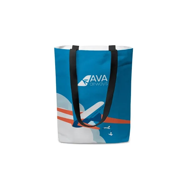Full Color Recycled Canvas Tote - Flat