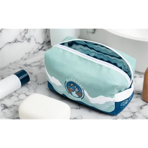 Full Color Recycled Canvas Dopp Kit