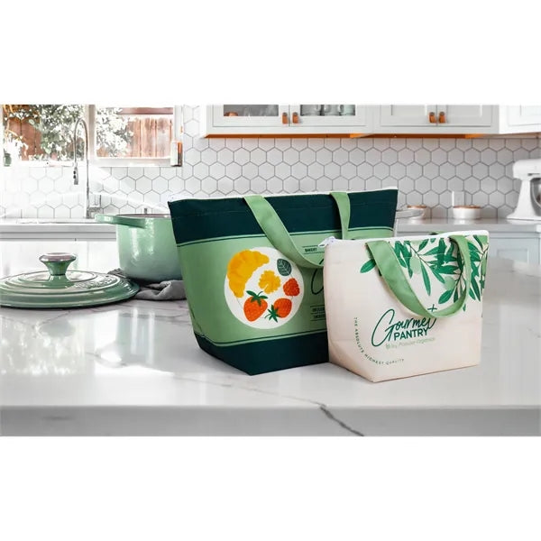 Full Color Recycled Canvas Small Lunch Cooler