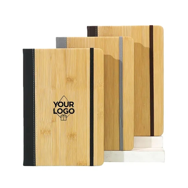 Bamboo Cover A5 Notebook Gift Set