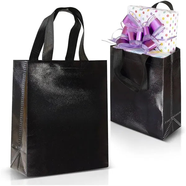 Metallic Non-Woven Tote Bag 7.9*3.9*9.8 in