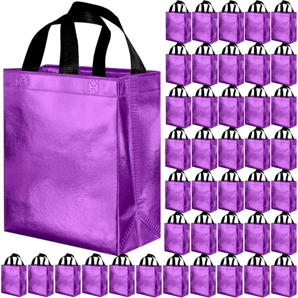 Metallic Non-Woven Tote Bag 7.9*3.9*9.8 in