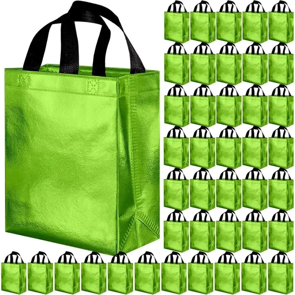 Metallic Non-Woven Tote Bag 7.9*3.9*9.8 in