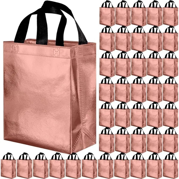 Metallic Non-Woven Tote Bag 7.9*3.9*9.8 in