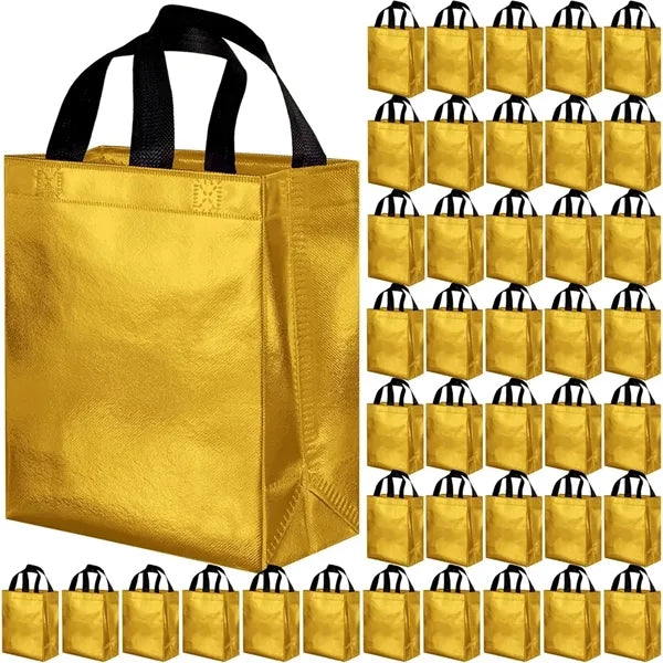 Metallic Non-Woven Tote Bag 7.9*3.9*9.8 in