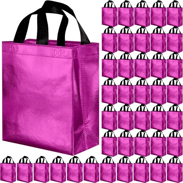Metallic Non-Woven Tote Bag 7.9*3.9*9.8 in