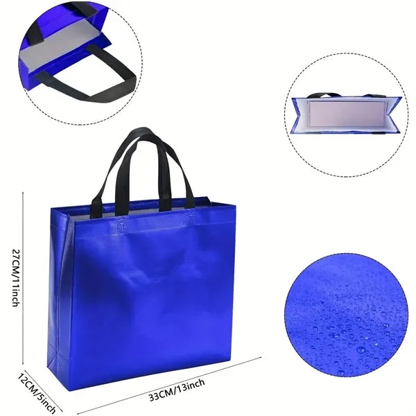 Metallic Non-Woven Tote Bag 12.6*11.0*4.7 in