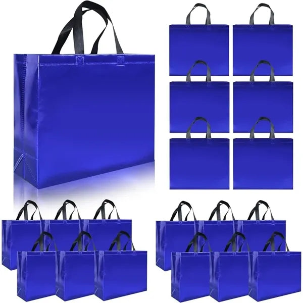 Metallic Non-Woven Tote Bag 12.6*11.0*4.7 in