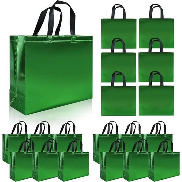 Metallic Non-Woven Tote Bag 12.6*11.0*4.7 in
