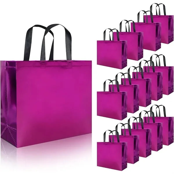 Metallic Non-Woven Tote Bag 12.6*11.0*4.7 in