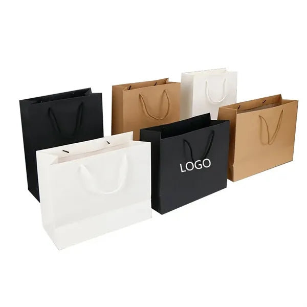 Large Kraft Paper Gift Bags 16.9"L x 5.5"W x 12.5"H