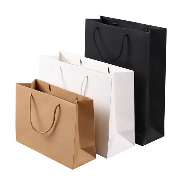 Large Kraft Paper Gift Bags 16.9"L x 5.5"W x 12.5"H