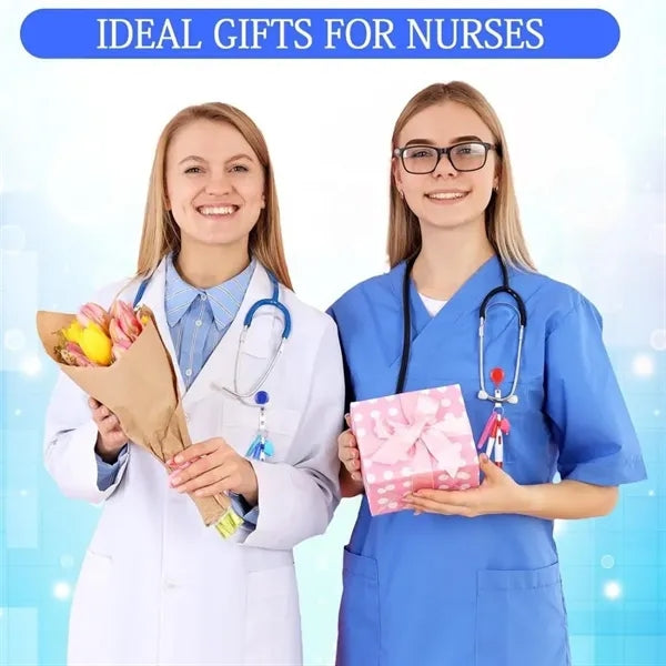 Nurse Retractable Badge Holder Highlighter Shuttle Pen Set