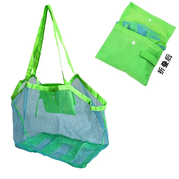 Large Foldable Mesh Beach Bag Children Toys Storage Totes