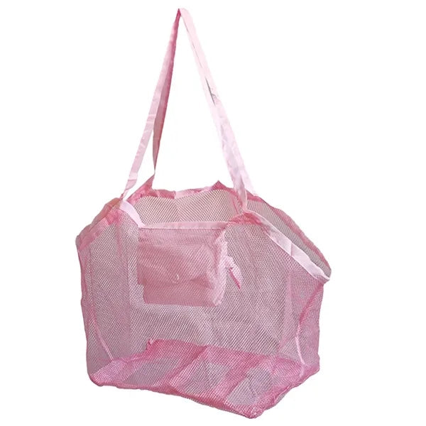 Large Foldable Mesh Beach Bag Children Toys Storage Totes