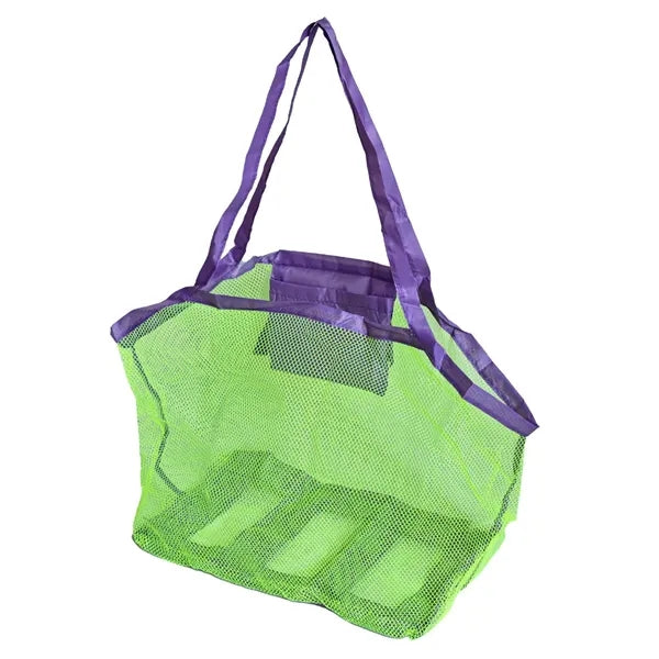 Large Foldable Mesh Beach Bag Children Toys Storage Totes