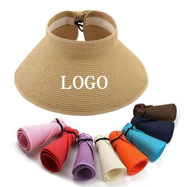Foldable Roll Up Beach Straw Hat