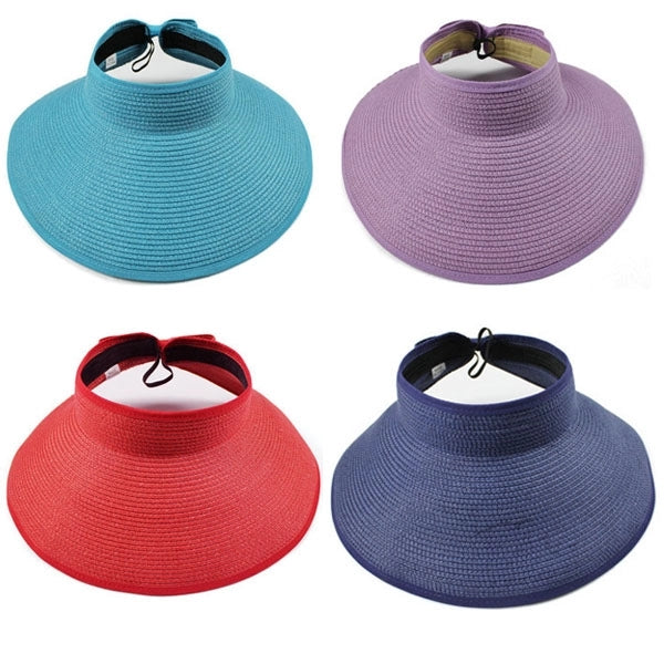 Foldable Roll Up Beach Straw Hat