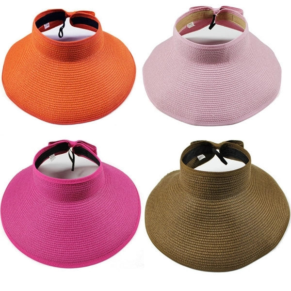 Foldable Roll Up Beach Straw Hat