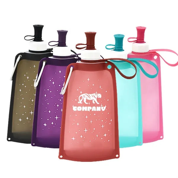18.5oz Silicone Collapsible Water Bottle