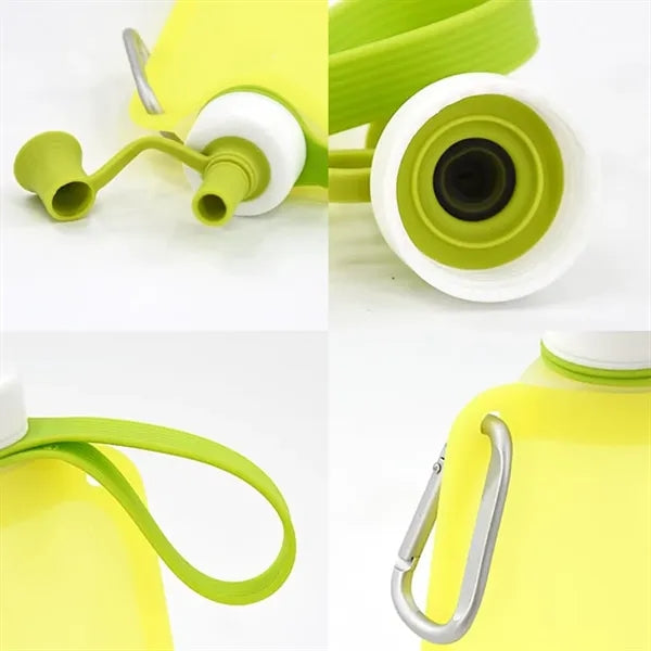 18.5oz Silicone Collapsible Water Bottle