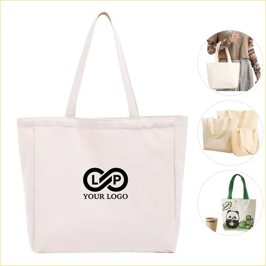 Portable Multifunctional Customizable Canvas Tote Handbag