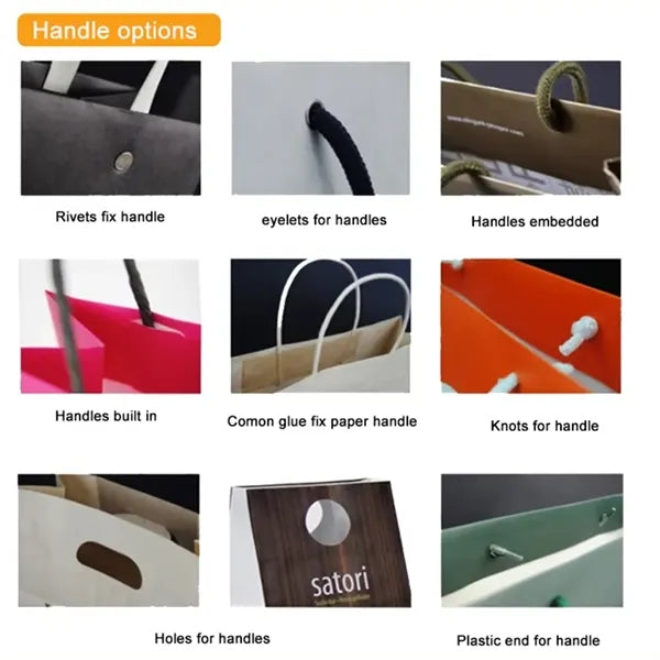 Luxury Matte Paper Tote Bag with Satin Ribbon Handles
