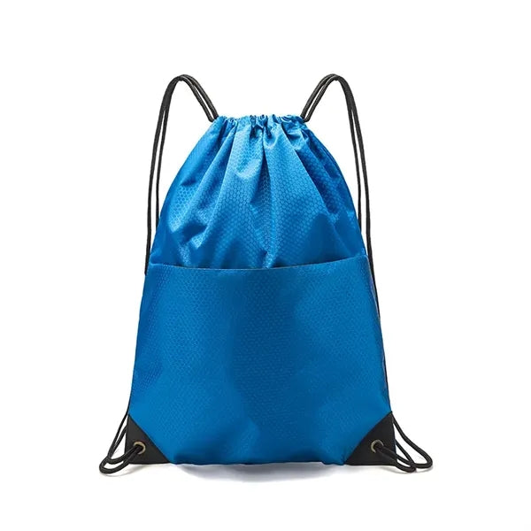 Sports Drawstring Bag with Zipper Pocket