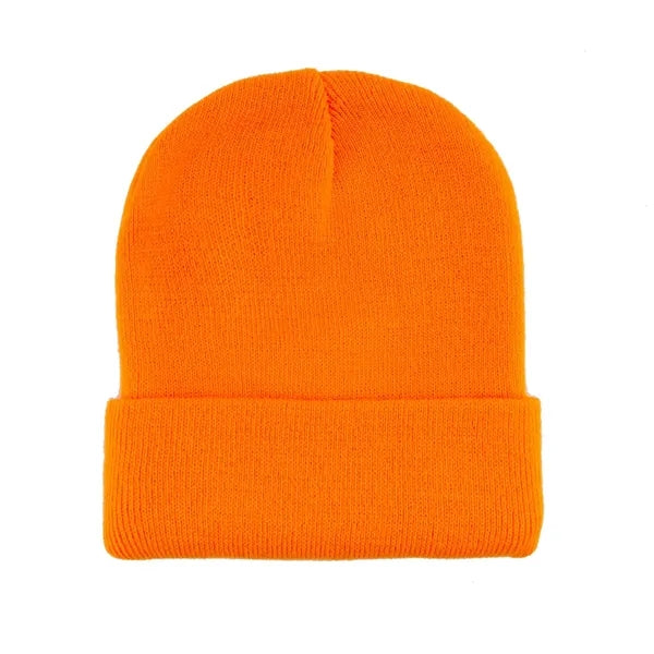 Classic Cuffed Knit Beanie Cap