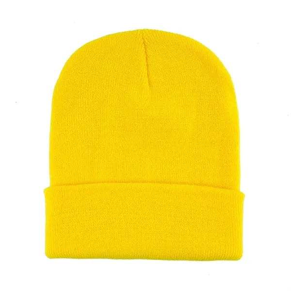 Classic Cuffed Knit Beanie Cap