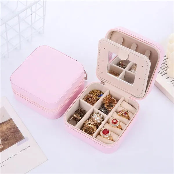 Travel Jewelry Case with Zipper