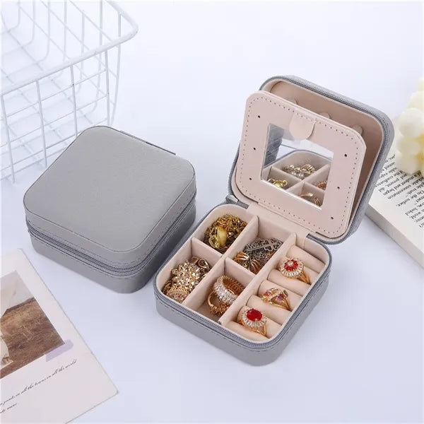 Travel Jewelry Case with Zipper