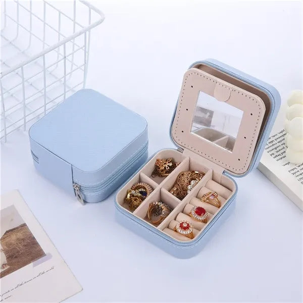Travel Jewelry Case with Zipper