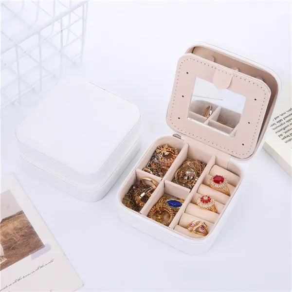 Travel Jewelry Case with Zipper