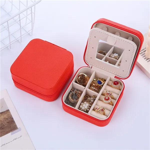 Travel Jewelry Case with Zipper