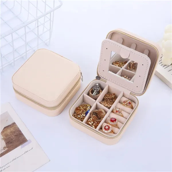 Travel Jewelry Case with Zipper