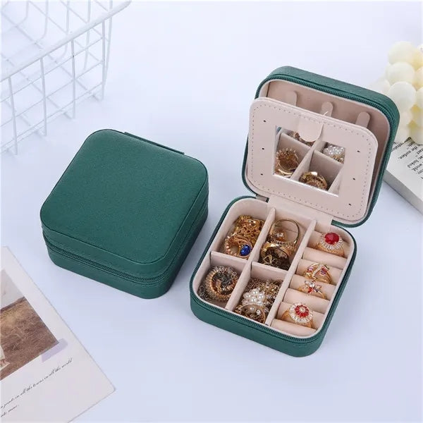 Travel Jewelry Case with Zipper