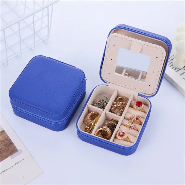 Travel Jewelry Case with Zipper