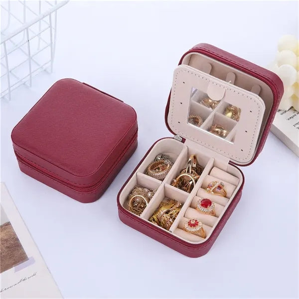Travel Jewelry Case with Zipper